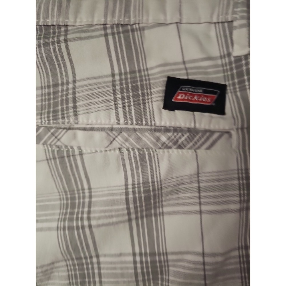 Preppy Grunge‎ Gray Plaid Knee Shorts Sz.42 Men Unisex Relaxed Fit Quick-dry #76